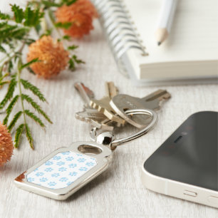 Doodle Paws, Dog Paws, Baby Blue Paws Keychain