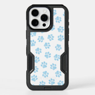 Doodle Paws, Dog Paws, Baby Blue Paws iPhone 16 Pro Max Case