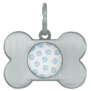 Doodle Paws, Dog Paws, Baby Blue Paws Pet ID Tag