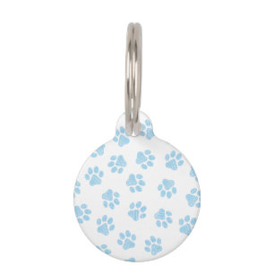 Doodle Paws, Dog Paws, Baby Blue Paws Pet ID Tag