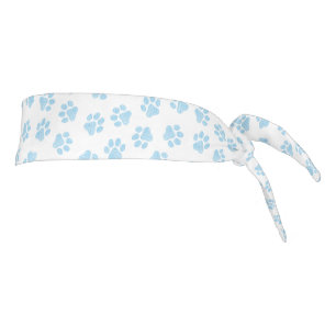 Doodle Paws, Dog Paws, Baby Blue Paws Tie Headband