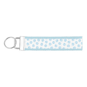 Doodle Paws, Dog Paws, Baby Blue Paws Wrist Keychain