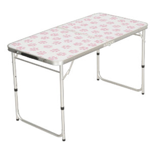 Doodle Paws, Dog Paws, Baby Pink Paws Beer Pong Table
