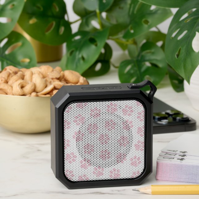 Doodle Paws, Dog Paws, Baby Pink Paws Bluetooth Speaker (Insitu(Table))