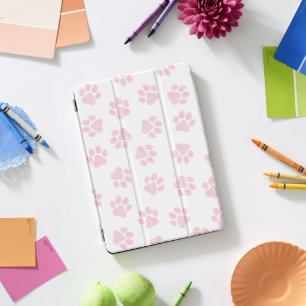 Doodle Paws, Dog Paws, Baby Pink Paws iPad Pro Cover