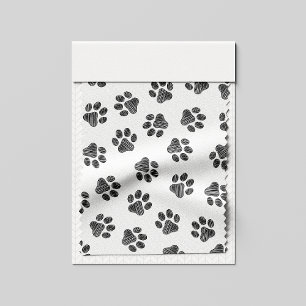 Doodle Paws, Dog Paws, Black Paws Fabric