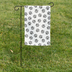 Doodle Paws, Dog Paws, Black Paws Garden Flag