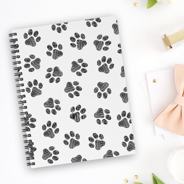 Doodle Paws, Dog Paws, Black Paws Notebook (Creator Uploaded)