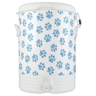 Doodle Paws, Dog Paws, Blue Paws Beverage Cooler
