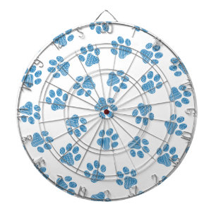 Doodle Paws, Dog Paws, Blue Paws Dart Board