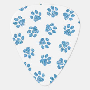 Doodle Paws, Dog Paws, Blue Paws Guitar Pick