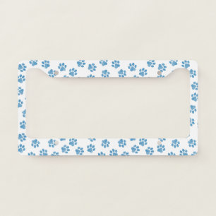 Doodle Paws, Dog Paws, Blue Paws License Plate Frame