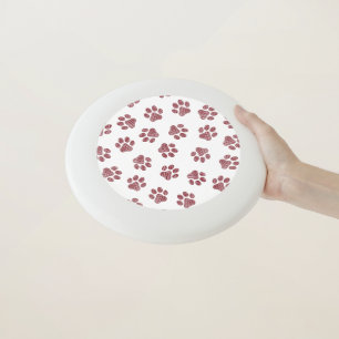 Doodle Paws, Dog Paws, Burgundy Paws Wham-O Frisbee