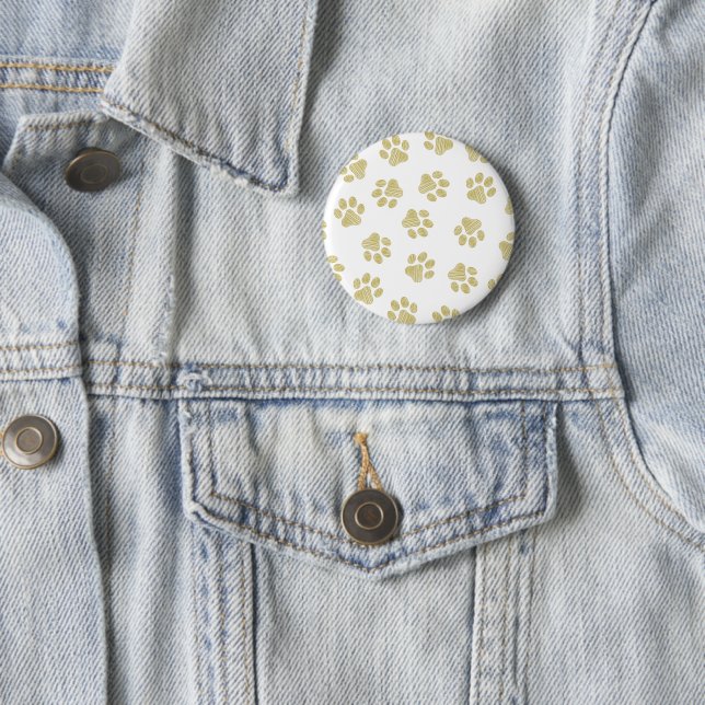 Doodle Paws, Dog Paws, Gold Paws Button (In Situ)