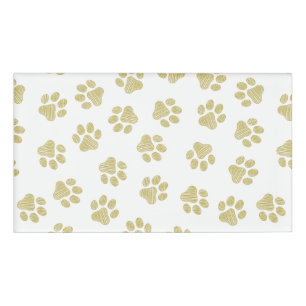 Doodle Paws, Dog Paws, Gold Paws Name Tag