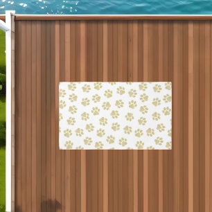 Doodle Paws, Dog Paws, Gold Paws Outdoor Rug