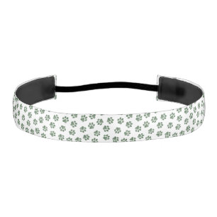 Doodle Paws, Dog Paws, Green Paws Athletic Headband