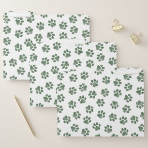 Doodle Paws, Dog Paws, Green Paws File Folder