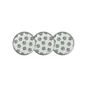 Doodle Paws, Dog Paws, Green Paws Golf Ball Marker