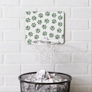 Doodle Paws, Dog Paws, Green Paws Mini Basketball Hoop