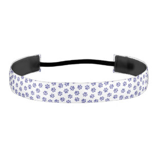 Doodle Paws, Dog Paws, Navy Blue Paws Athletic Headband