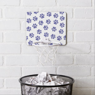 Doodle Paws, Dog Paws, Navy Blue Paws Mini Basketball Hoop