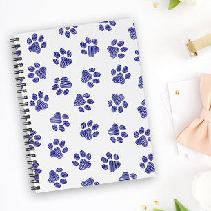 Doodle Paws, Dog Paws, Navy Blue Paws Planner
