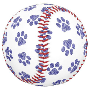 Doodle Paws, Dog Paws, Navy Blue Paws Softball