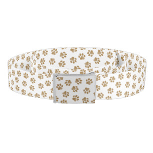 Doodle Paws, Dog Paws, Orange Gold Paws Belt