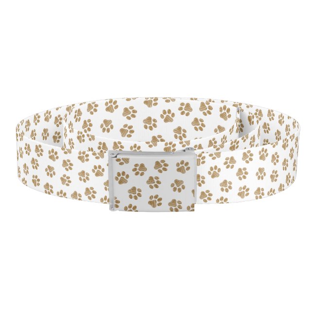 Doodle Paws, Dog Paws, Orange Gold Paws Belt (Coil)