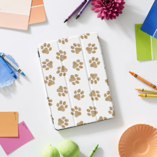 Doodle Paws, Dog Paws, Orange Gold Paws iPad Pro Cover