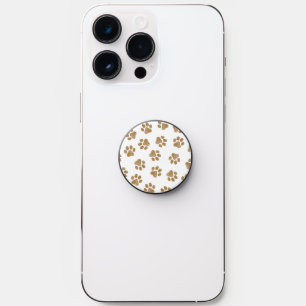 Doodle Paws, Dog Paws, Orange Gold Paws PopSocket
