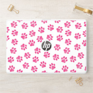 Doodle Paws, Dog Paws, Pink Paws HP Laptop Skin