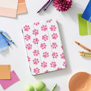 Doodle Paws, Dog Paws, Pink Paws iPad Pro Cover