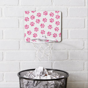 Doodle Paws, Dog Paws, Pink Paws Mini Basketball Hoop