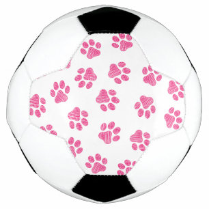 Doodle Paws, Dog Paws, Pink Paws Soccer Ball
