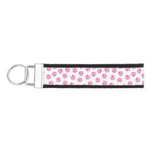Doodle Paws, Dog Paws, Pink Paws Wrist Keychain