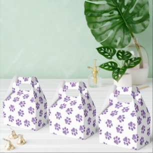 Doodle Paws, Dog Paws, Purple Paws Favor Boxes