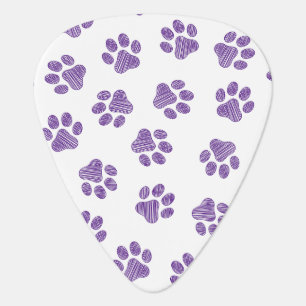 Doodle Paws, Dog Paws, Purple Paws Guitar Pick