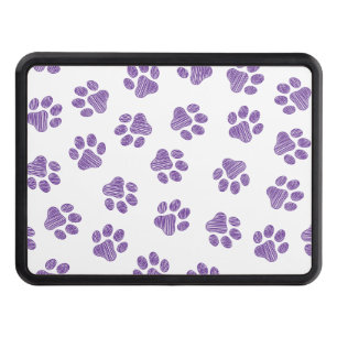 Doodle Paws, Dog Paws, Purple Paws Hitch Cover