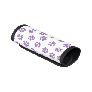 Doodle Paws, Dog Paws, Purple Paws Luggage Handle Wrap