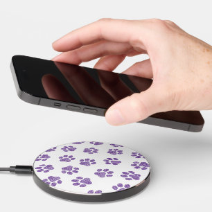 Doodle Paws, Dog Paws, Purple Paws Wireless Charger
