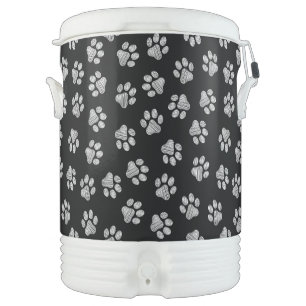 Doodle Paws, Dog Paws, White Paws Beverage Cooler