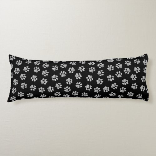 Doodle Paws Dog Paws White Paws Body Pillow