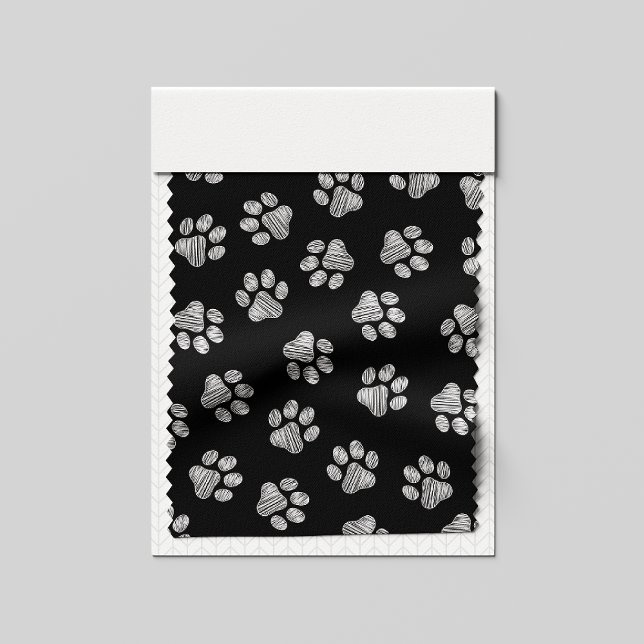 Doodle Paws, Dog Paws, White Paws Fabric (Creator Uploaded)