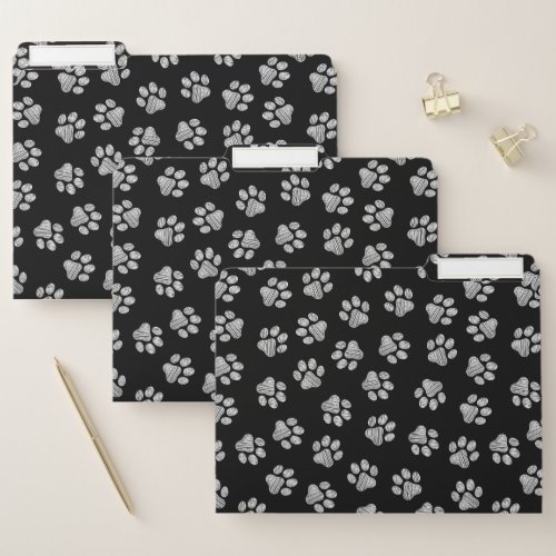 Doodle Paws Dog Paws White Paws File Folder