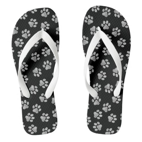 Doodle Paws Dog Paws White Paws Flip Flops