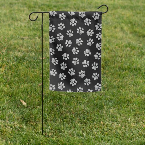 Doodle Paws Dog Paws White Paws Garden Flag