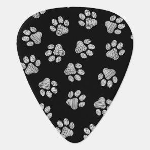 Doodle Paws, Dog Paws, White Paws Guitar Pick