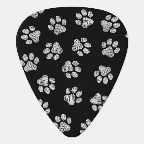 Doodle Paws Dog Paws White Paws Guitar Pick